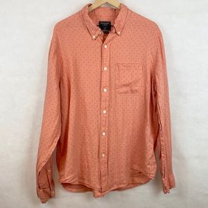 Abercrombie & Fitch Polka Dot Linen Casual Shirt